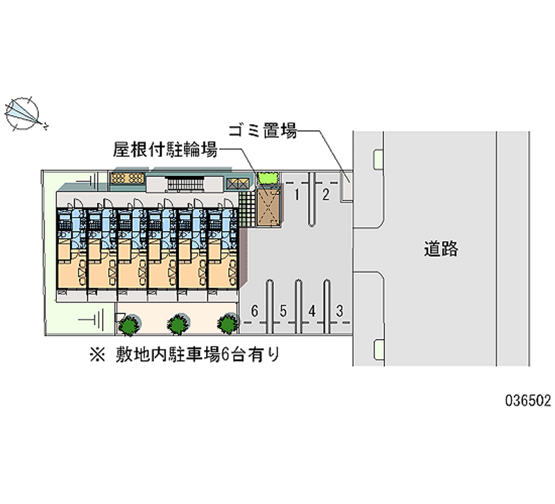 レオパレスコンフォート上社 月極駐車場