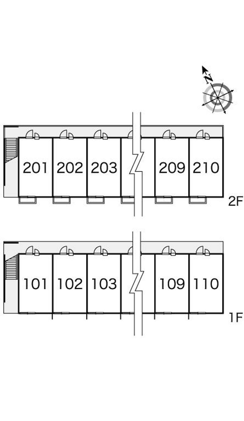 レオパレスルミエール 間取配置図
