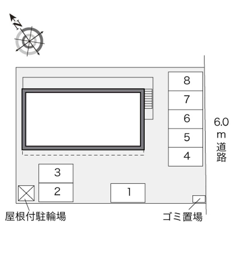 レオパレスＳＫＹ　ＭＡＲＫ 配置図