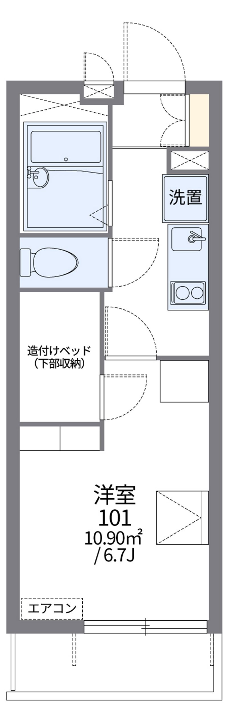 レオパレスラルジュ 間取図
