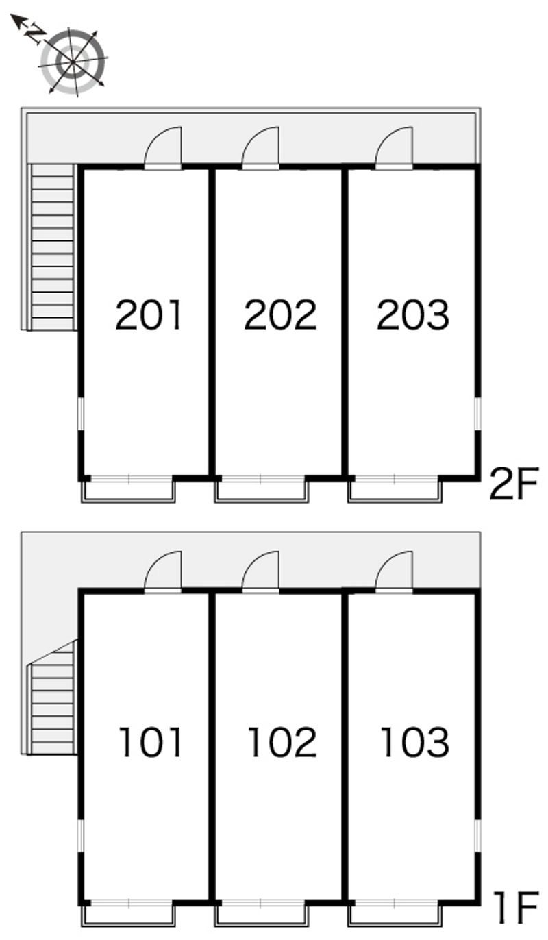 レオパレスめぐみ 間取配置図