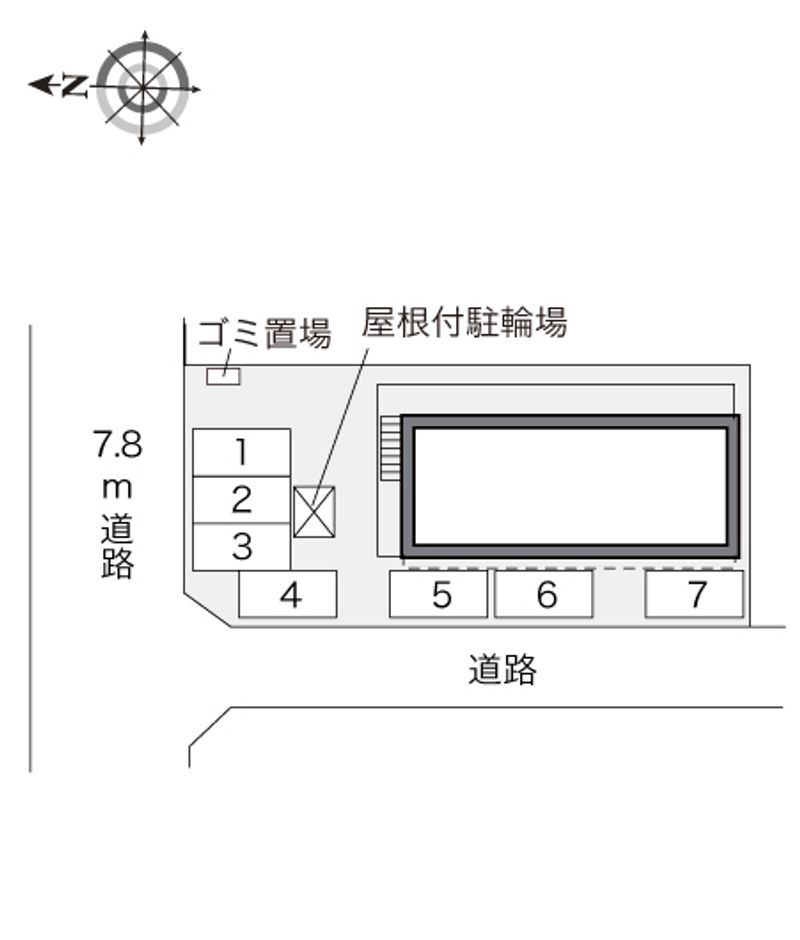 レオパレスツルカメ荘 駐車場