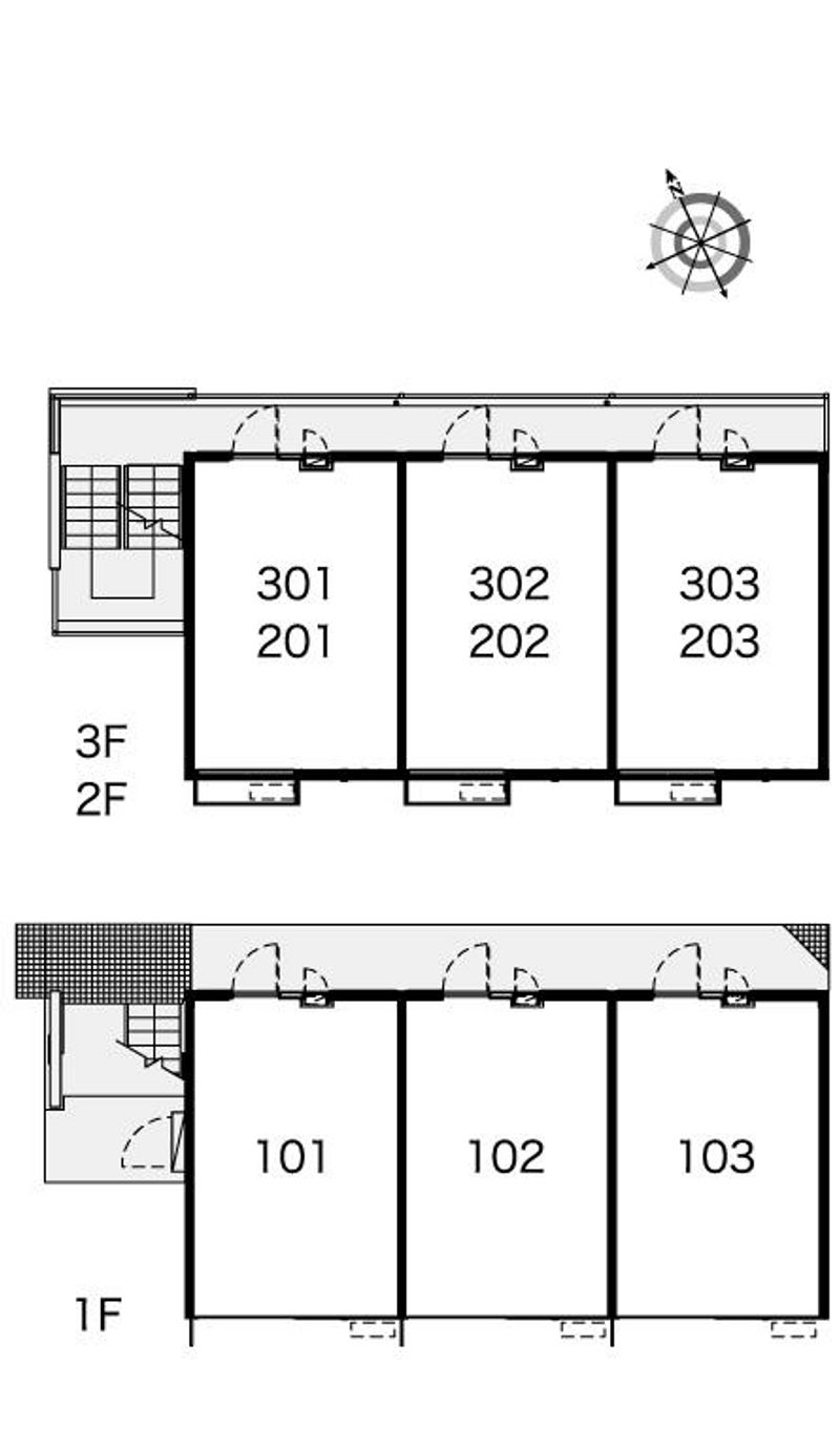 leopalace Crest Senjyu Bản vẽ sơ đồ bố trí nhà