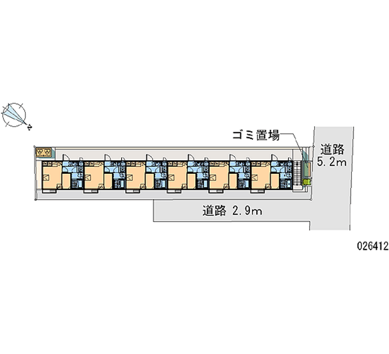 レオパレス南万代 区画図