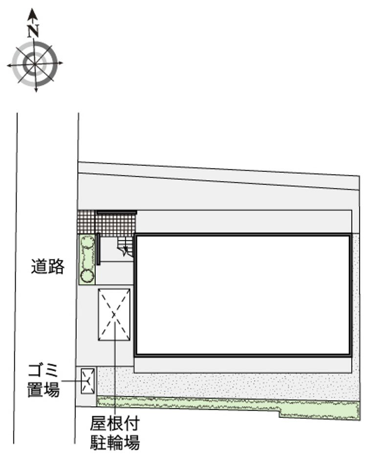 レオパレスフラットメイト新都心 配置図