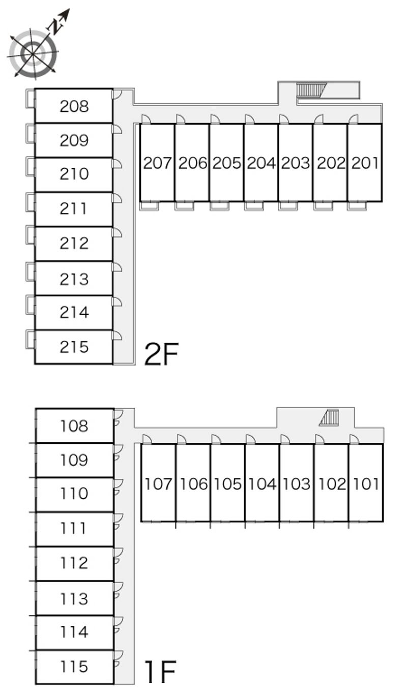 レオパレスアベニールノムラ 間取り配置図