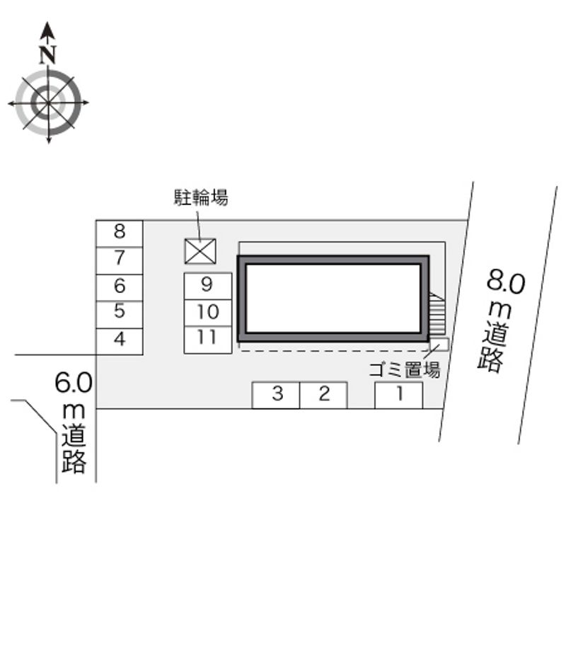 レオパレスＮ＆Ｍ 配置図