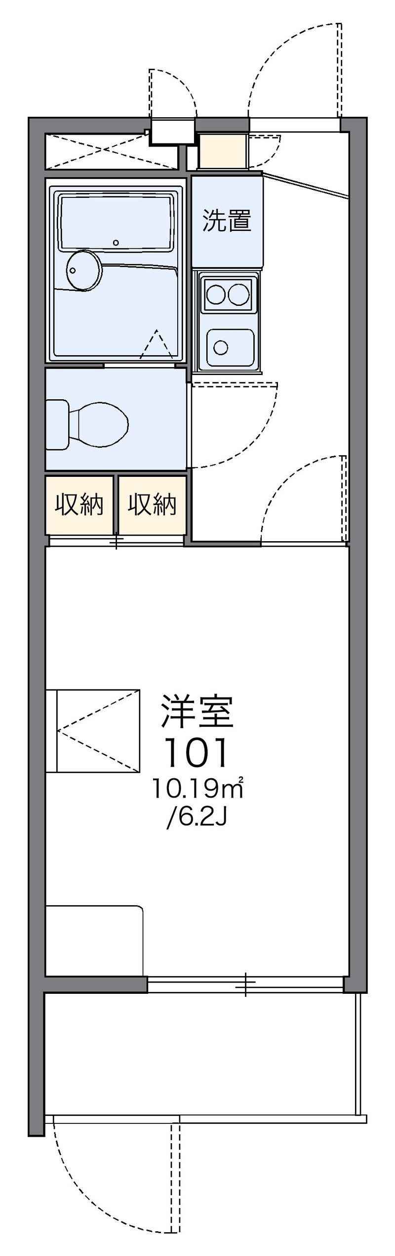 レオパレス花原 間取図