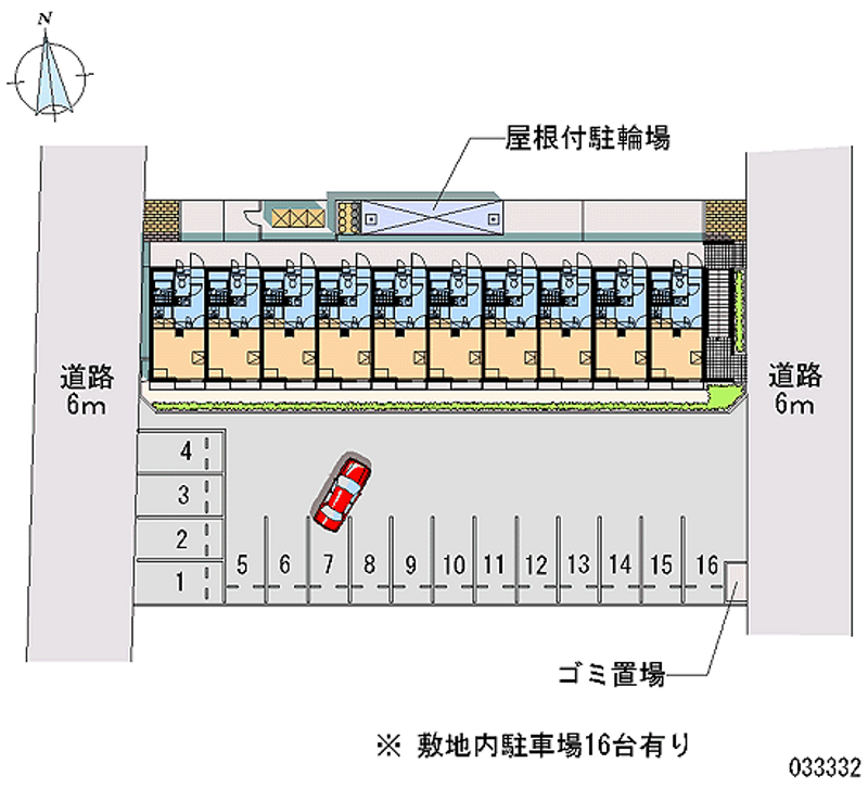 レオパレスサンシャイン土田 月極駐車場