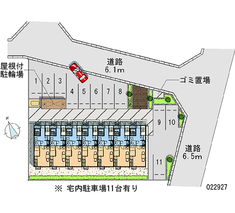 レオパレスチェリッシュ 月極駐車場