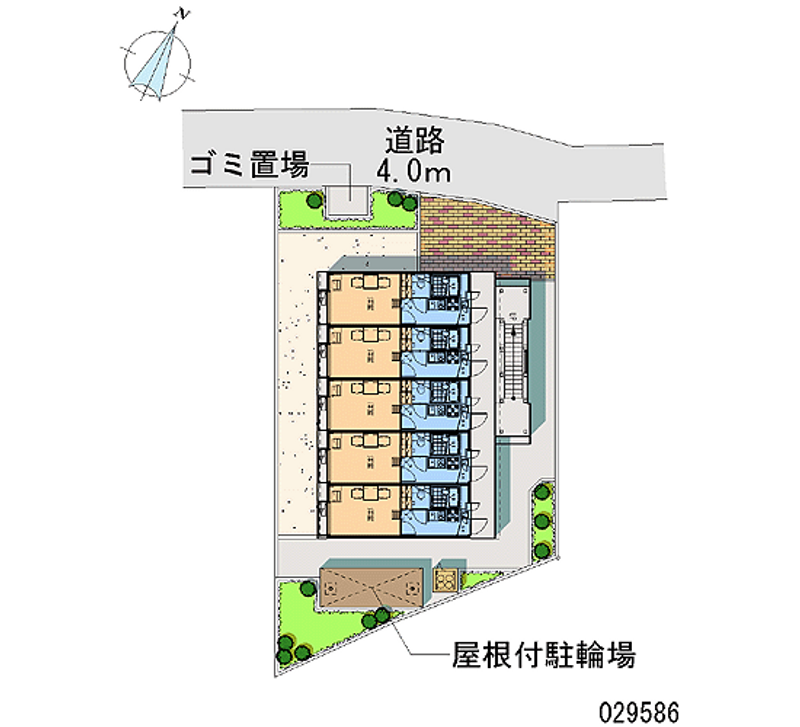 レオパレスグレール取手新町 区画図