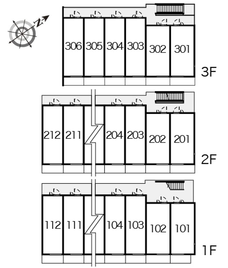 レオネクストル　リシュブール 間取配置図