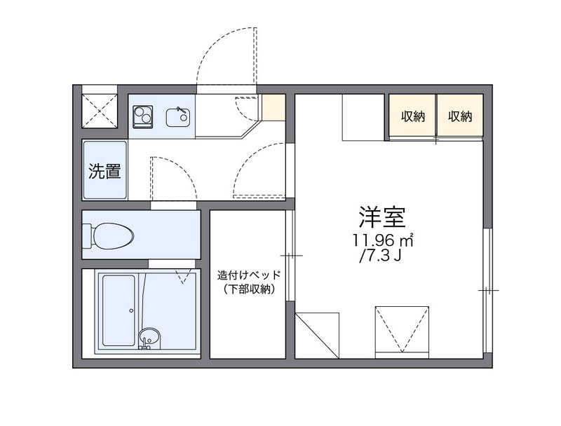 レオパレスＫＭＳ 間取図