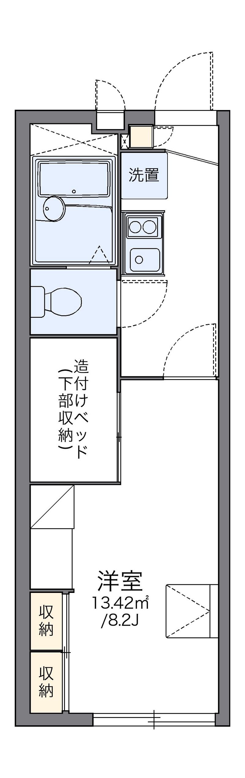 レオパレスルミエール 間取図