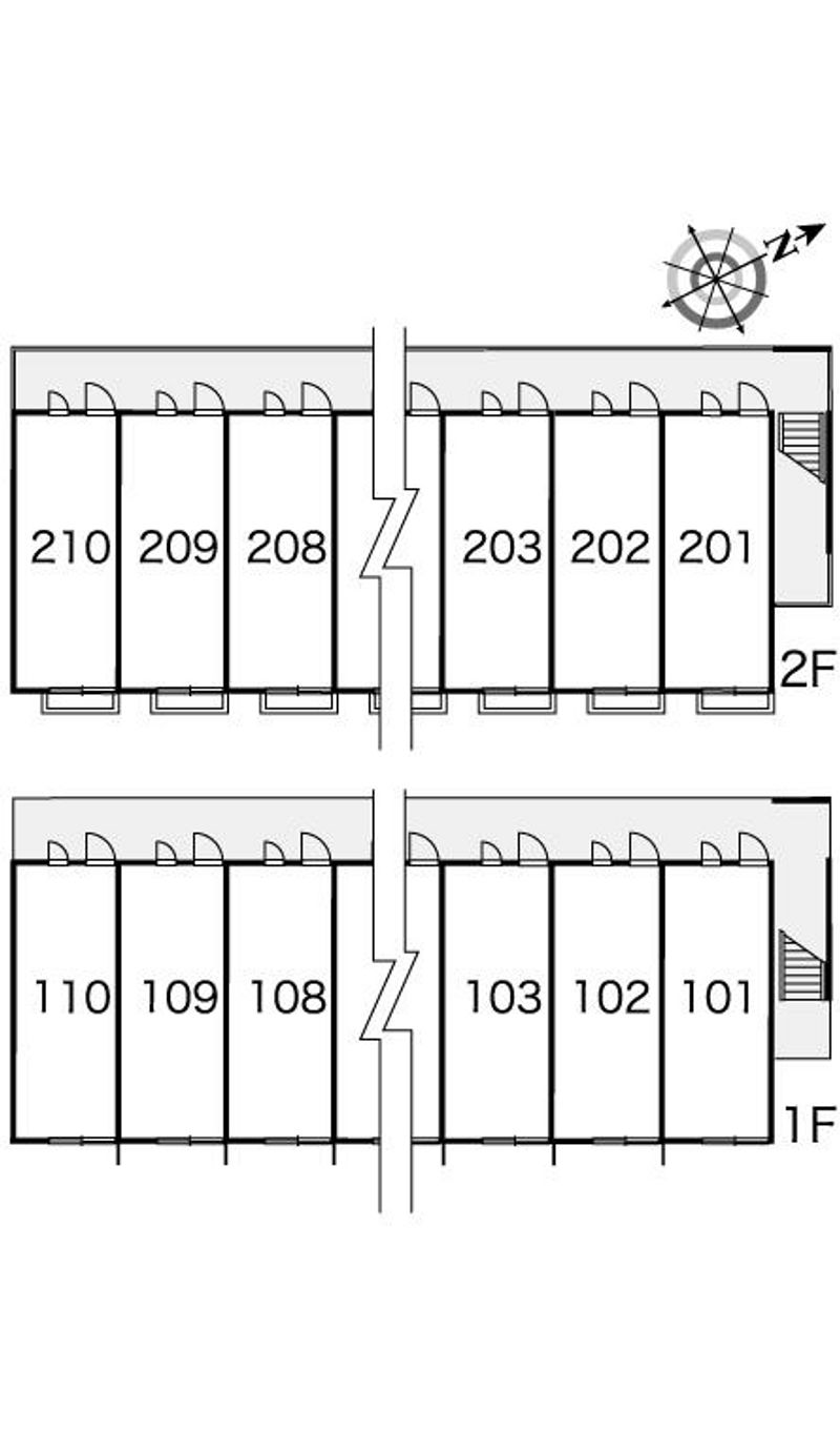 レオパレス立場Ⅱ 間取配置図