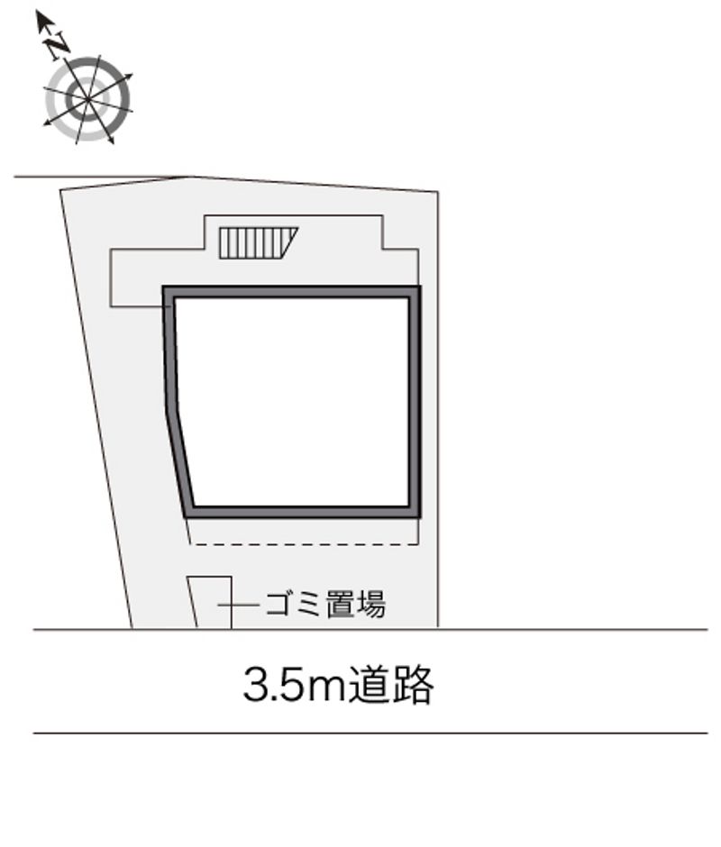 レオパレスユリパレス柏木 配置図