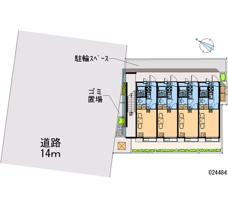 レオパレスマ　メゾンⅡ 区画図