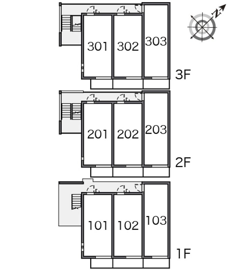 クレイノ領家セブン 間取り配置図