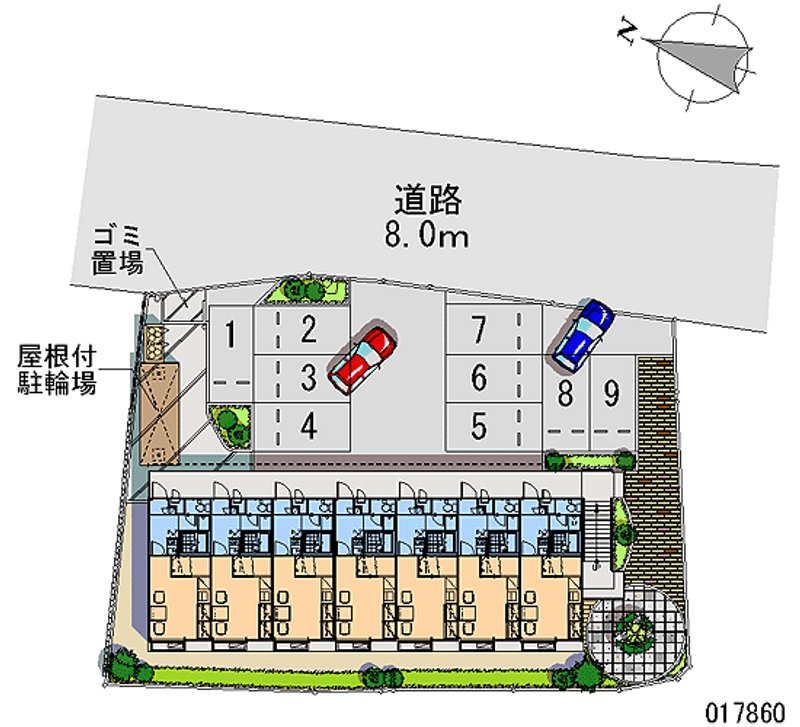 レオパレス石丸 月極駐車場