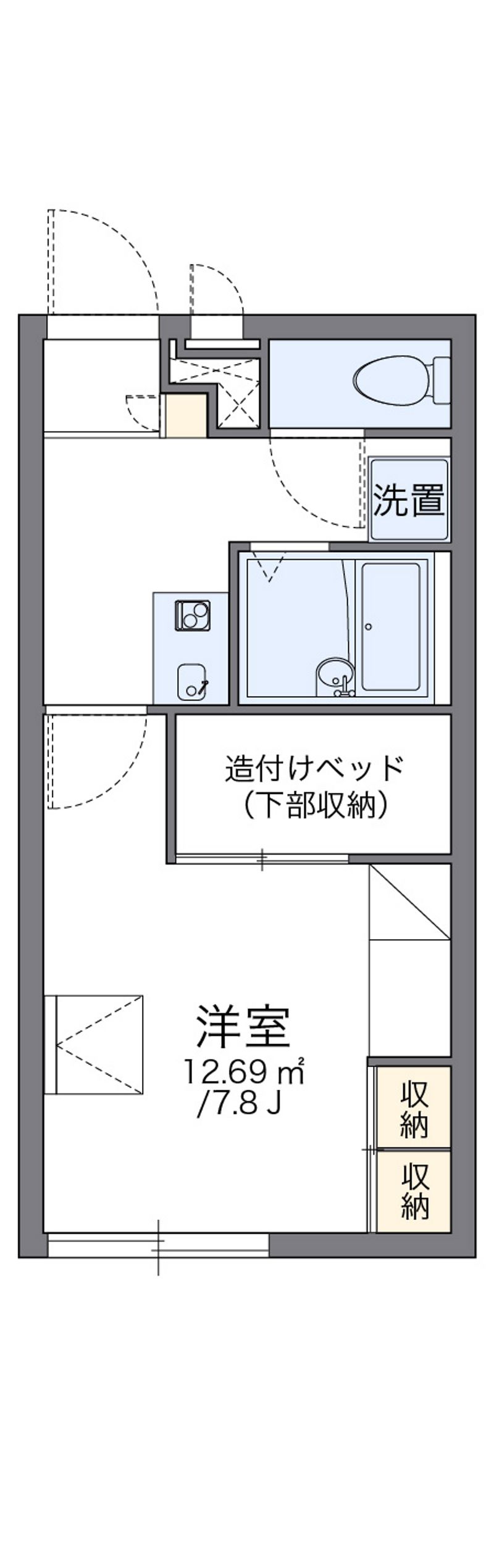 レオパレス宙 間取図