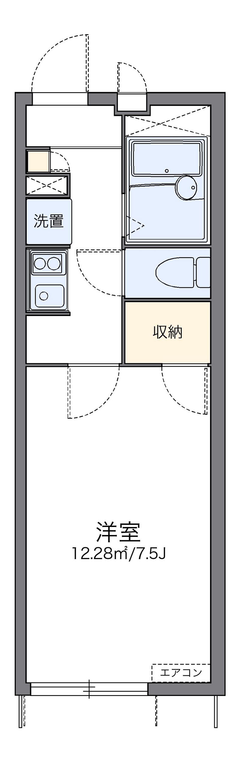 レオパレスエスエス 間取図