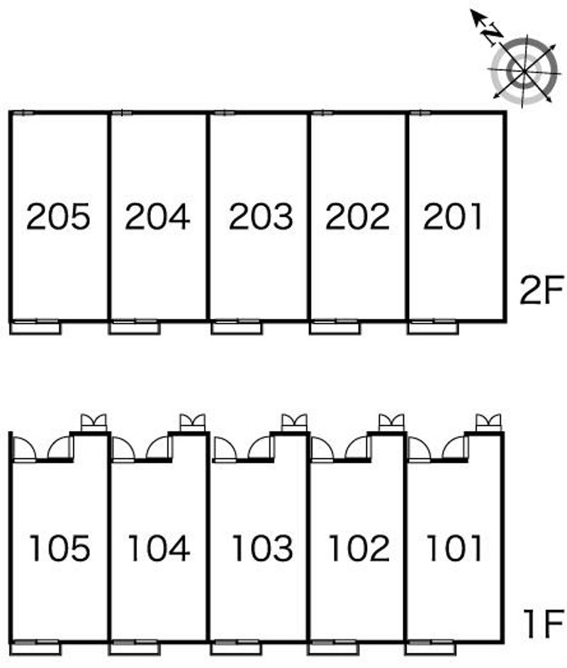 レオパレス辻ガ花 間取配置図