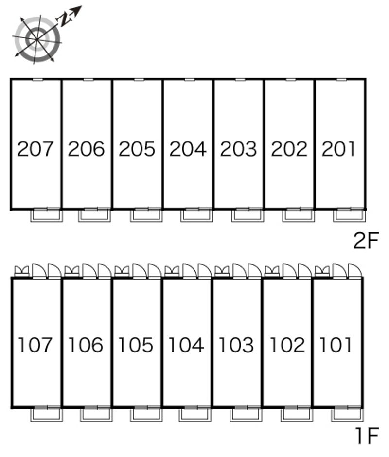 レオパレスｅ−ｂｏｘ 間取配置図