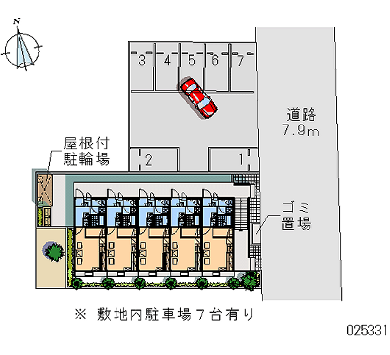 レオパレスコージーコート 月極駐車場