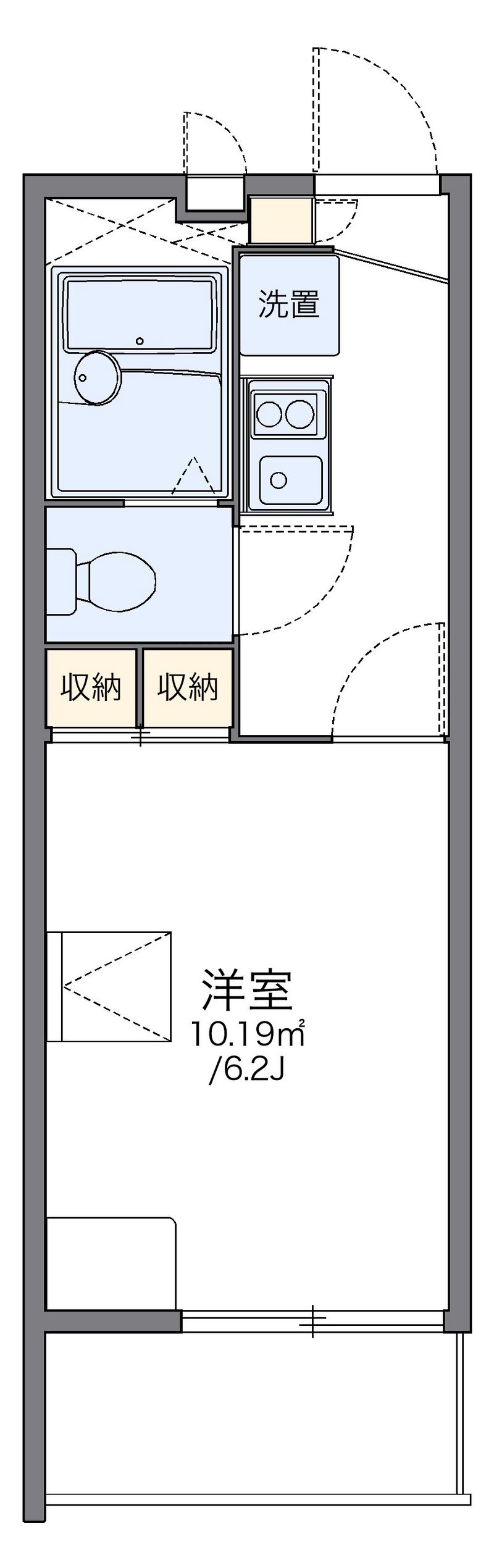 レオパレス九番街 間取図