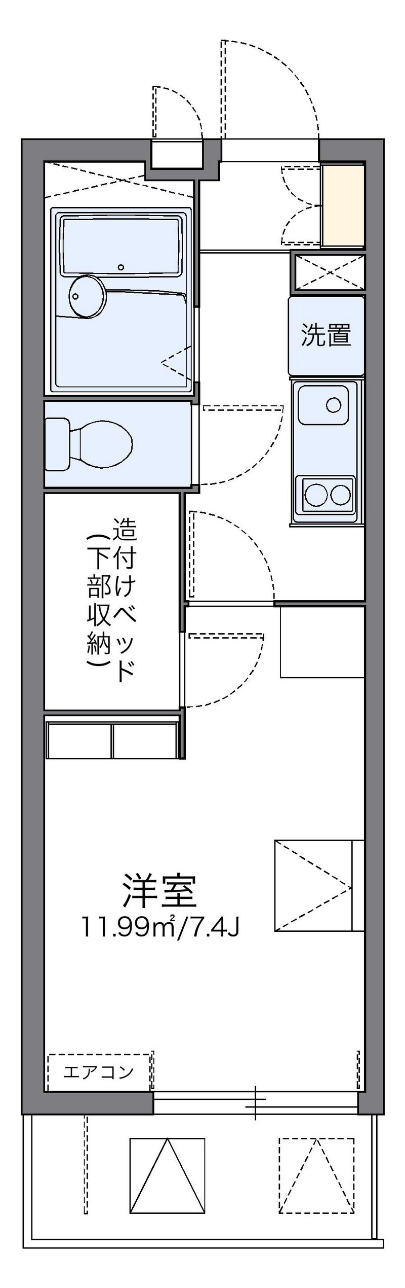 レオパレスエクセルハイムⅢ 間取図