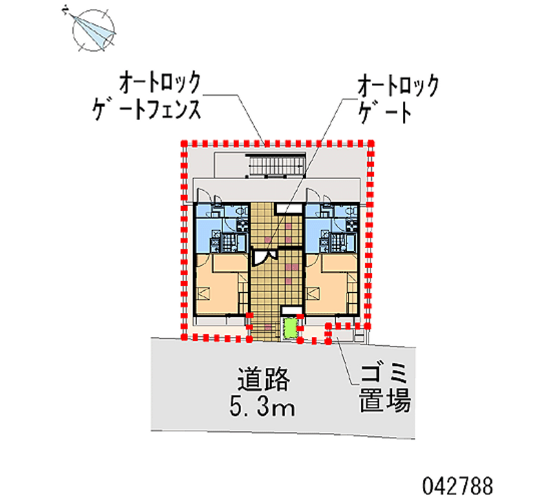 レオパレスルルド 区画図