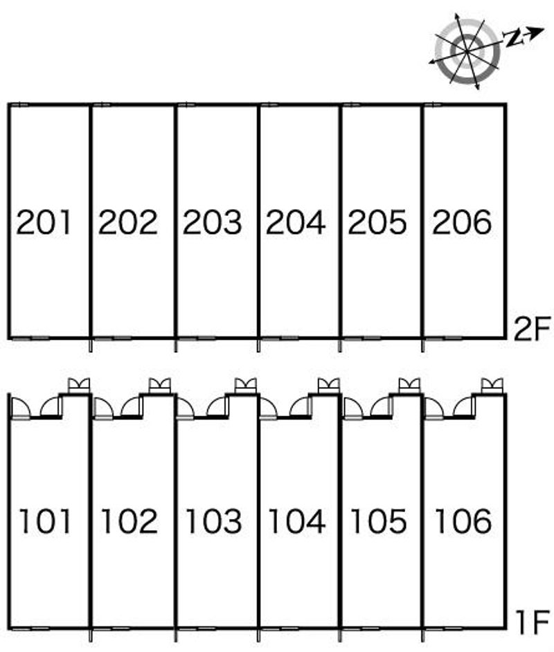 レオパレスチャオ 間取配置図