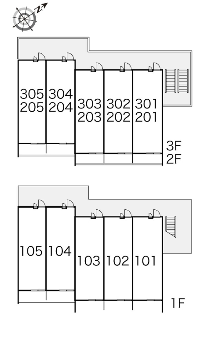 レオパレス晃栄 間取り配置図