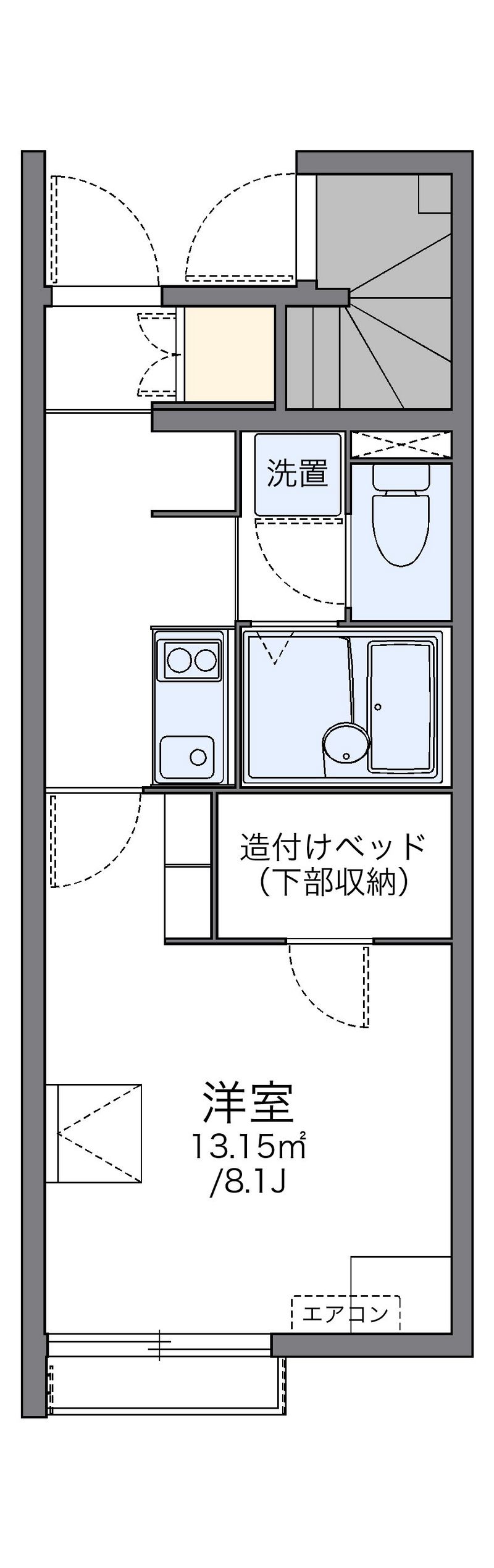 レオネクストＨＩＧＨＷＯＯＤⅠ 間取図