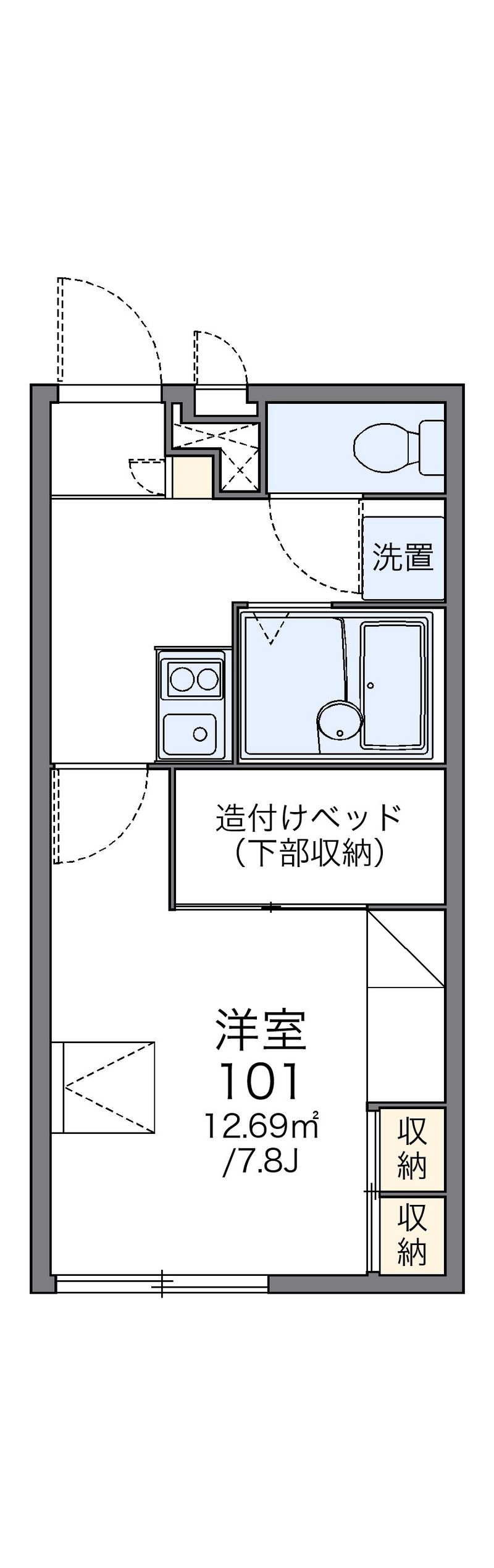 レオパレスサード 間取図