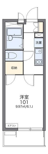 レオパレスクレエ 間取図