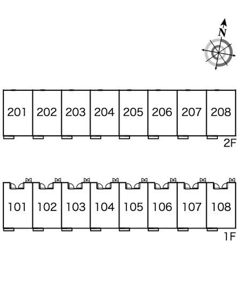 レオパレスさぬき 間取配置図