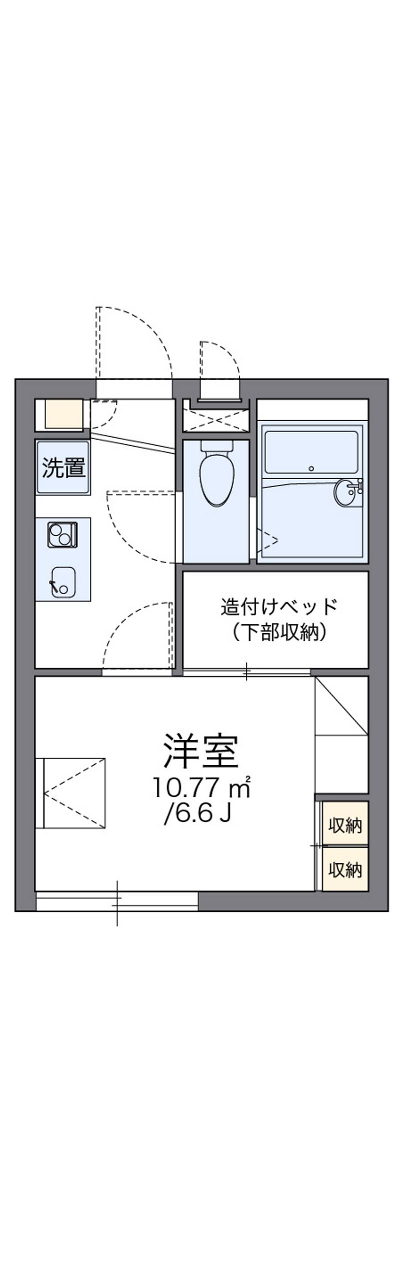 レオパレス手柄駅前 間取図