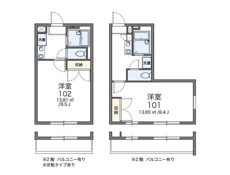 レオパレスファーストステージＳ 間取図
