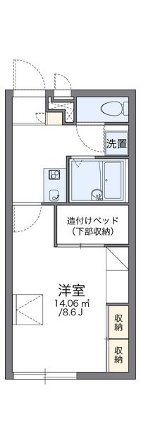 レオパレス千現 間取り図