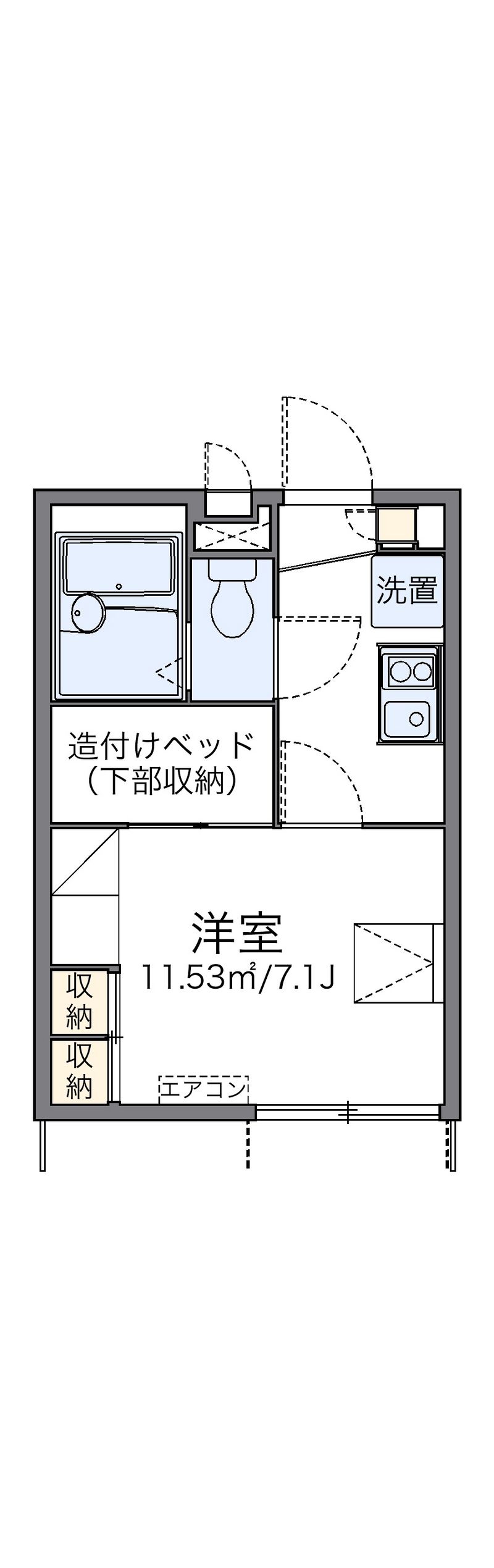 レオパレスエリジェ 間取図