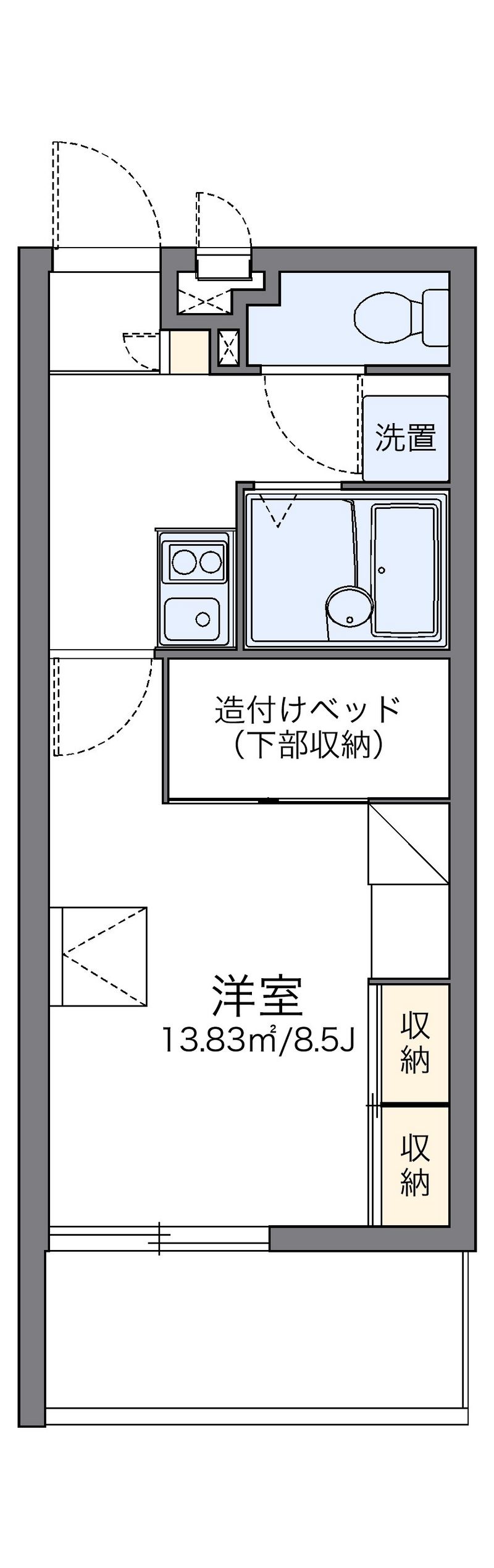 レオパレスグリーンヒル 間取図