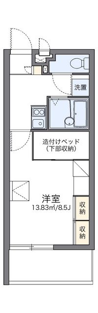 レオパレスグリーンヒル 間取り図