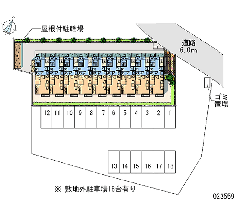 23559 bãi đậu xe hàng tháng