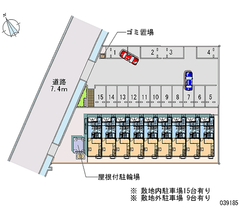 レオパレスシャルマン 月極駐車場