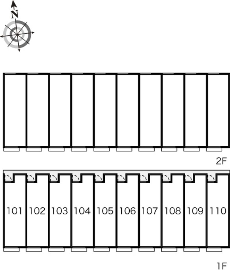 レオネクスト梅の里Ⅱ 間取配置図