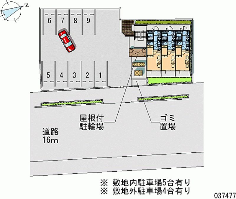 レオパレス駒草三好 月極駐車場