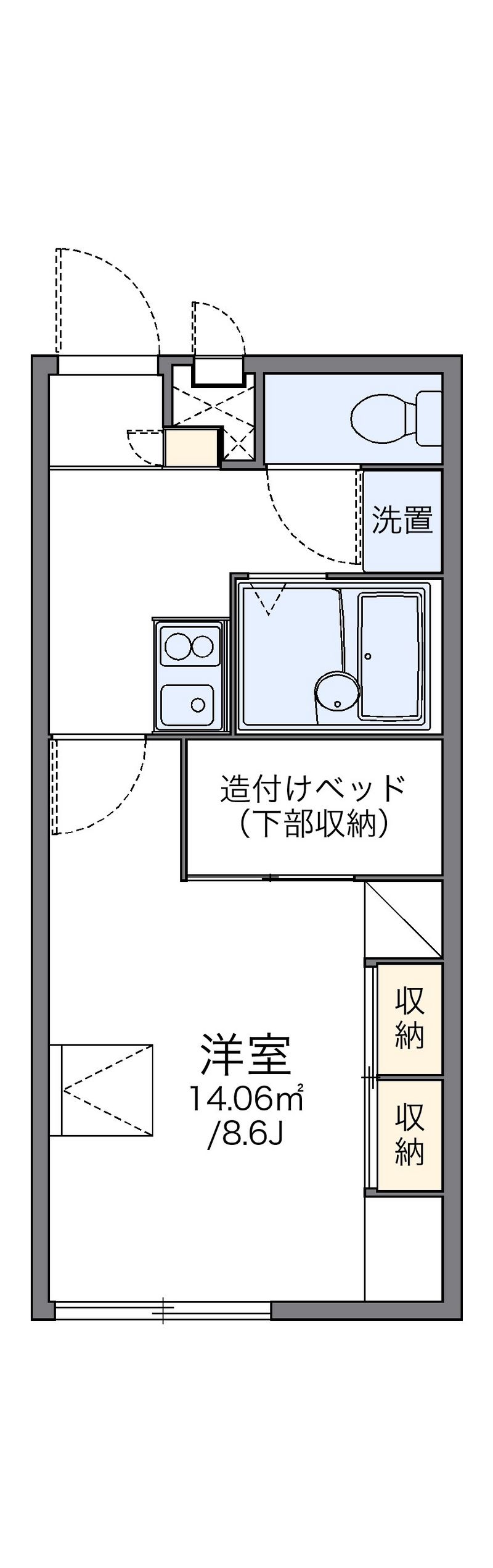 レオパレスディアコート 間取図