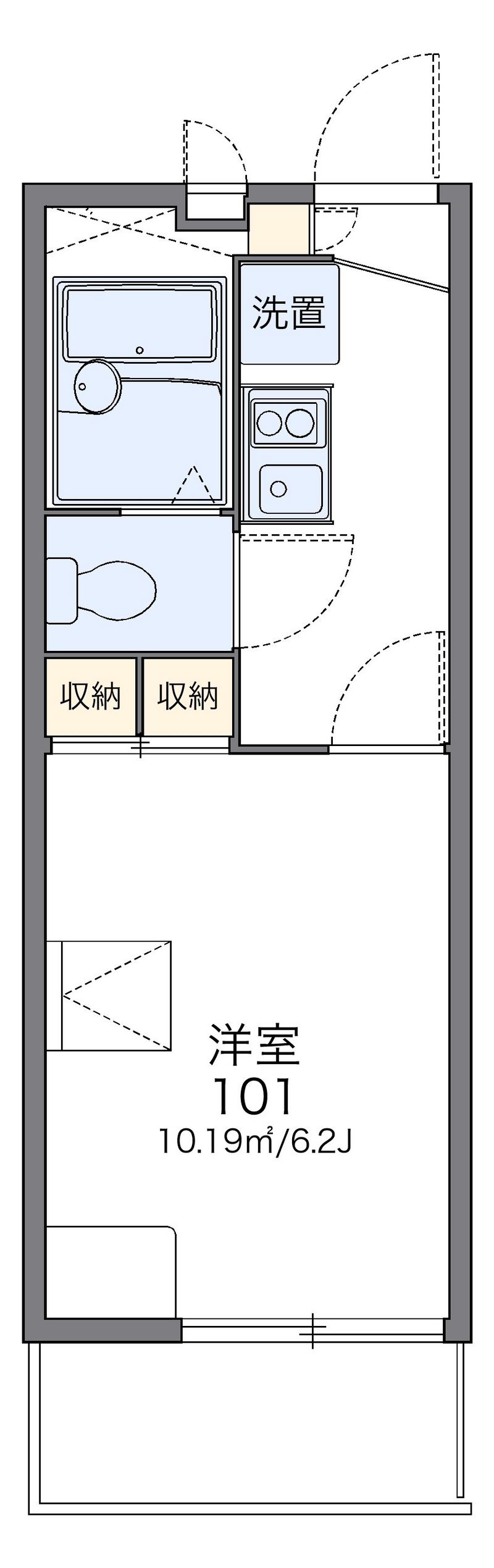 レオパレスドマーニ 間取図