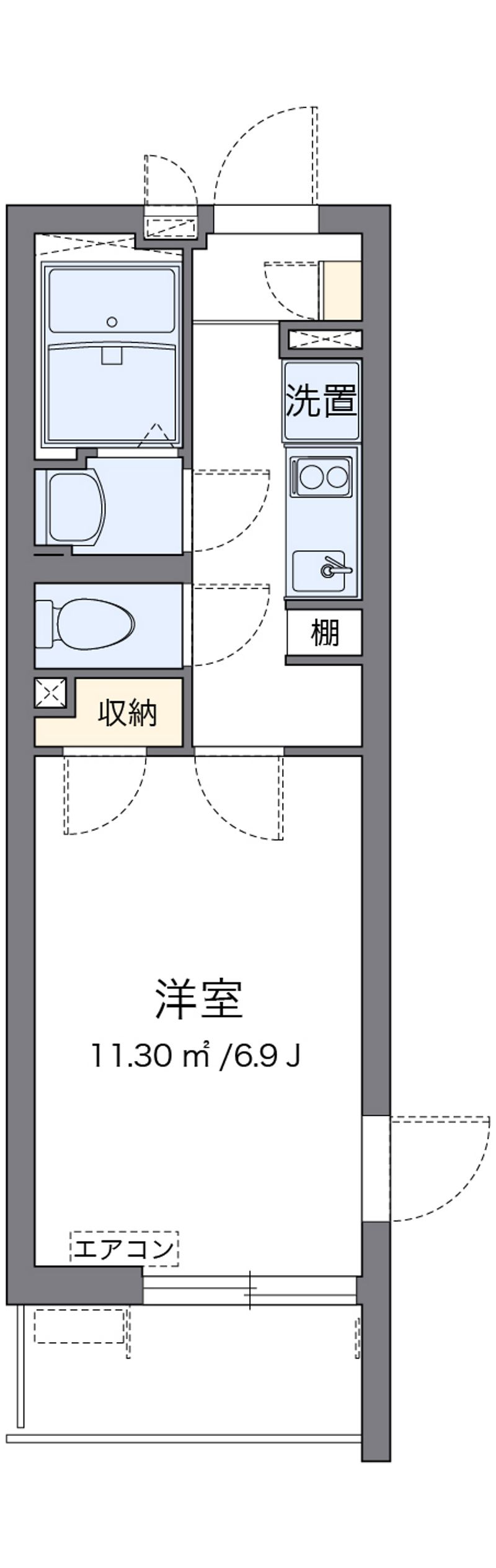 クレイノＧＯＮＴＡ 間取図